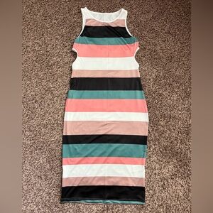 NWOT SHEIN Multicolor Striped Midi Dress